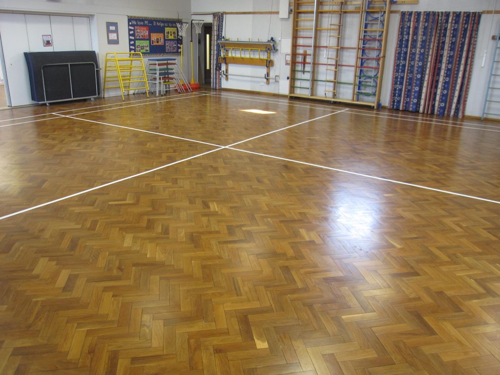The finished result, complete with line markings - stunning!